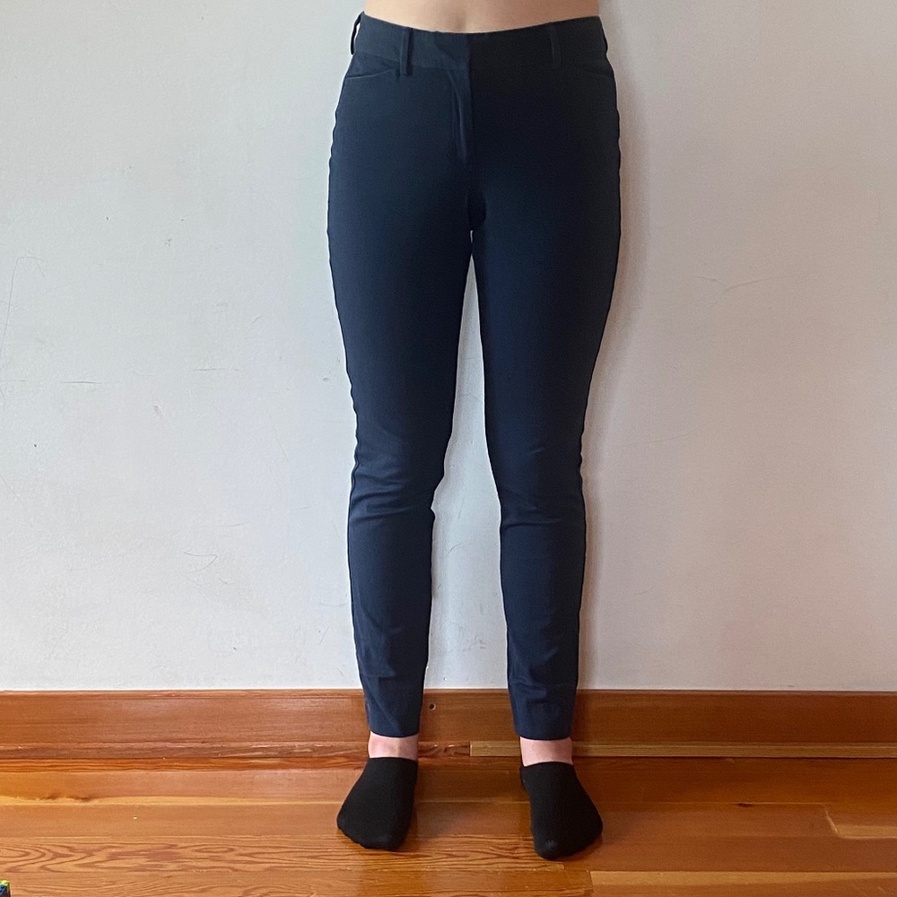 Joe Fresh mid-rise blue dress pants